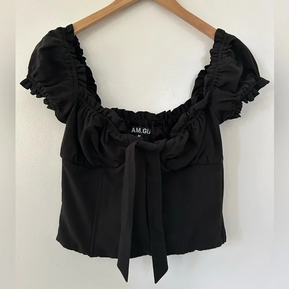 I.AM.GIA NAOMI Black Top - Picture 1 of 6